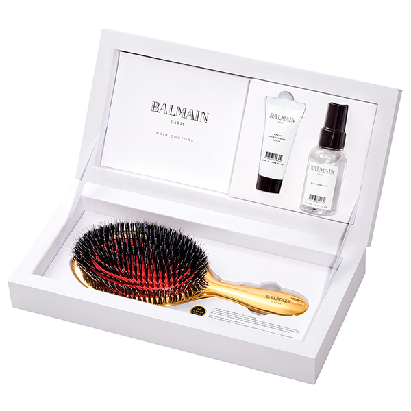 Золотая СПА расческа с щетиной кабана – Balmain Golden Spa Brush